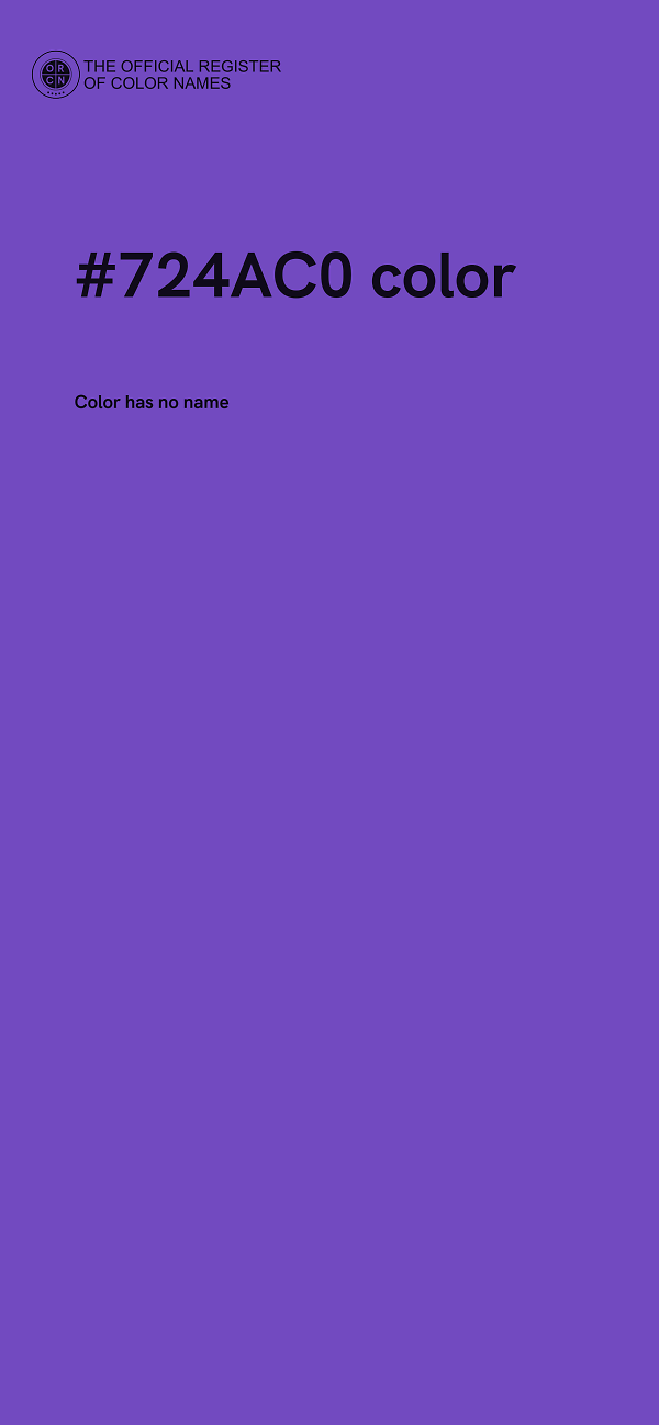 #724AC0 color image