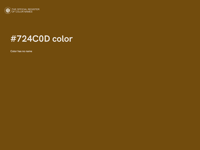 #724C0D color image