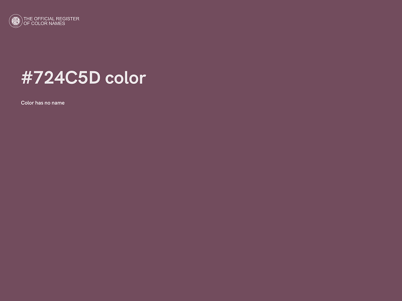 #724C5D color image