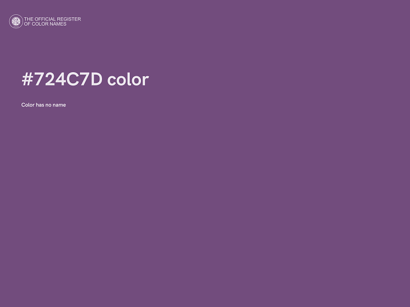 #724C7D color image