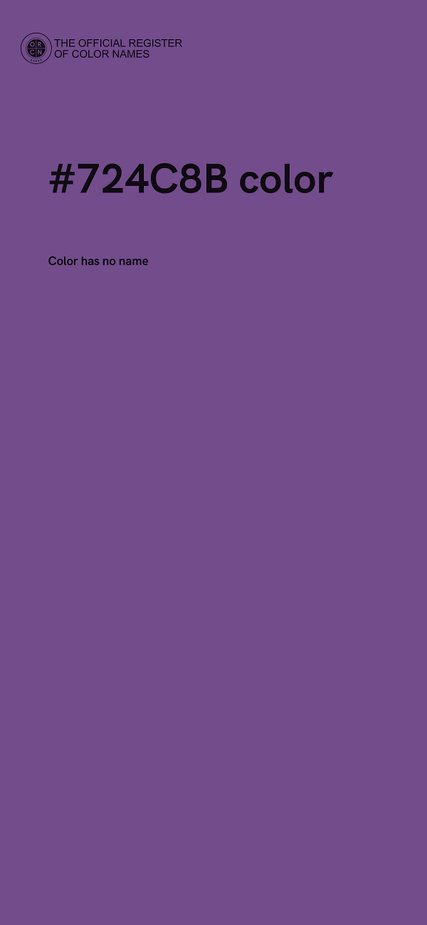 #724C8B color image