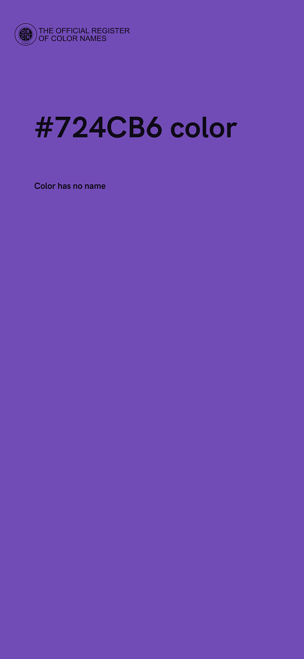 #724CB6 color image