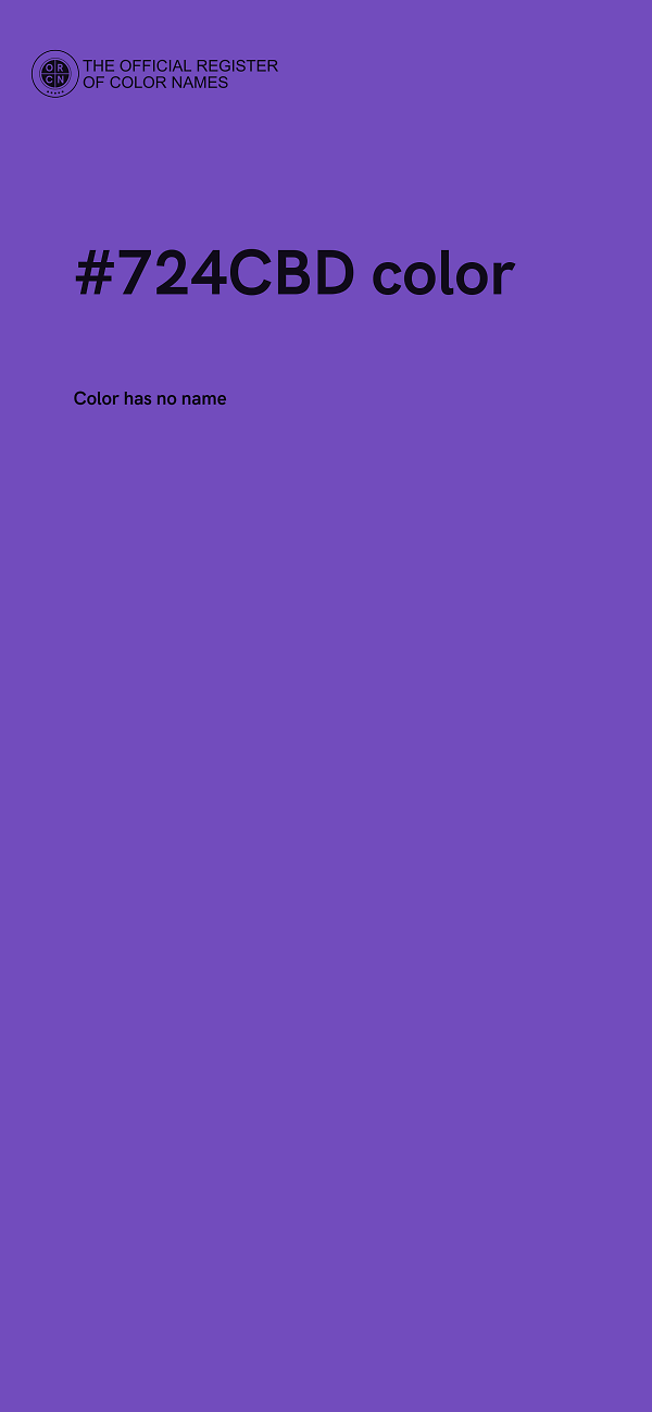 #724CBD color image