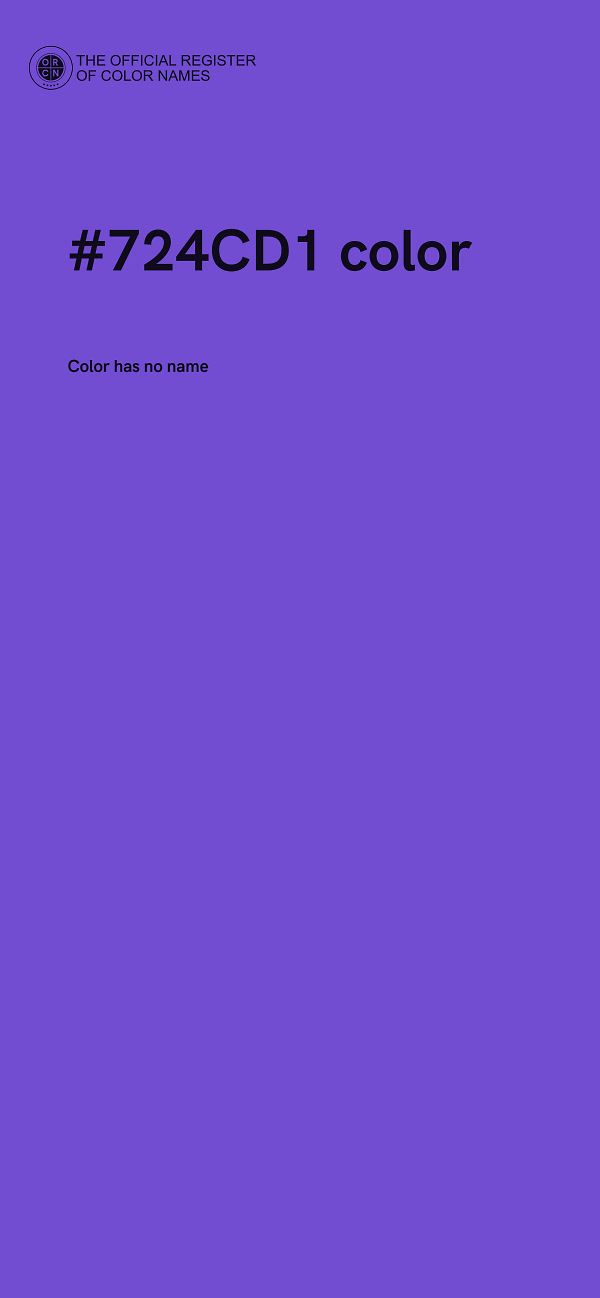 #724CD1 color image