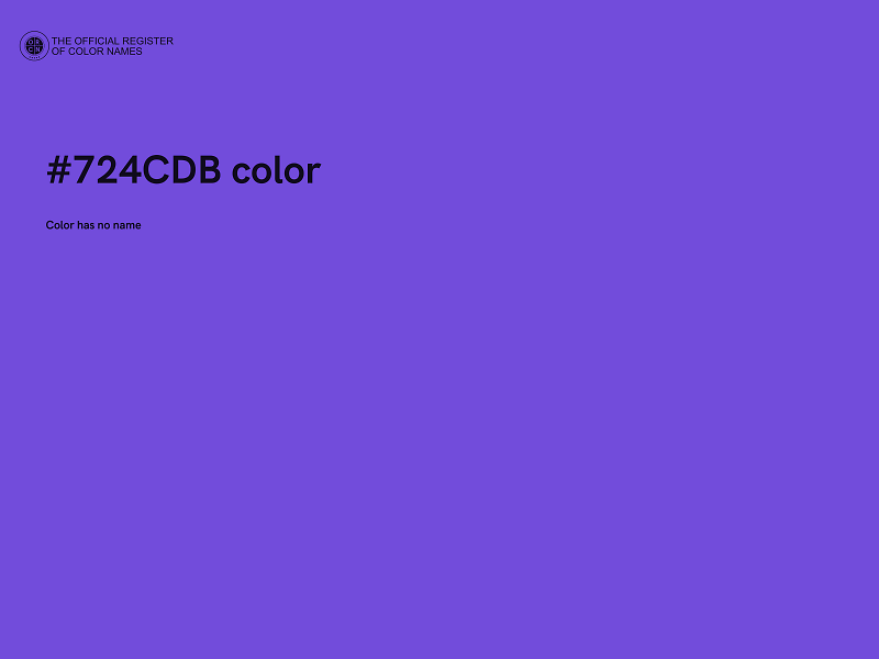 #724CDB color image