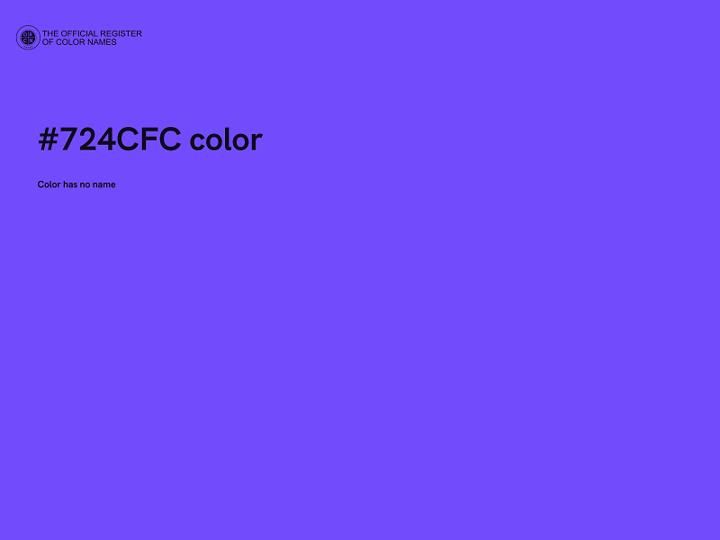 #724CFC color image