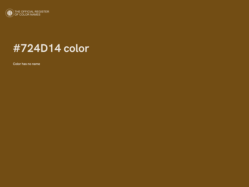 #724D14 color image