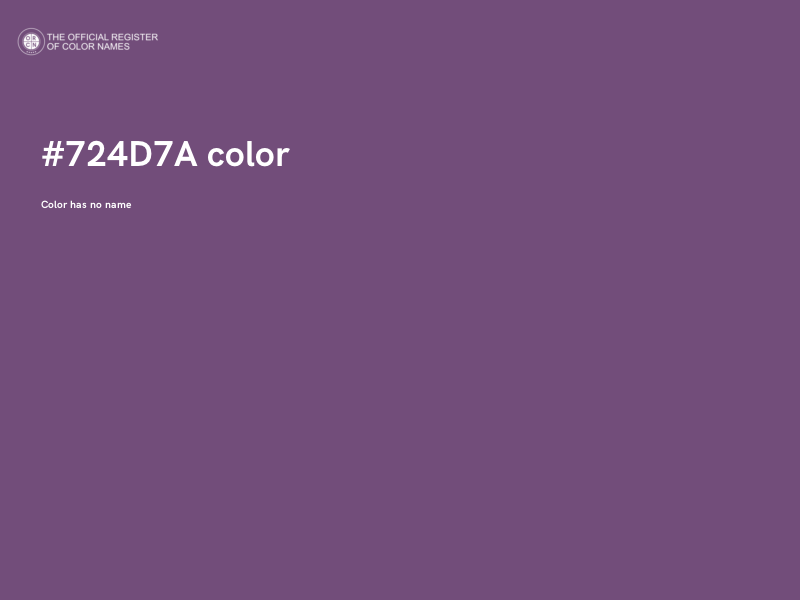 #724D7A color image