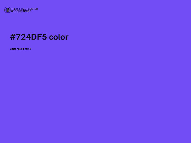 #724DF5 color image
