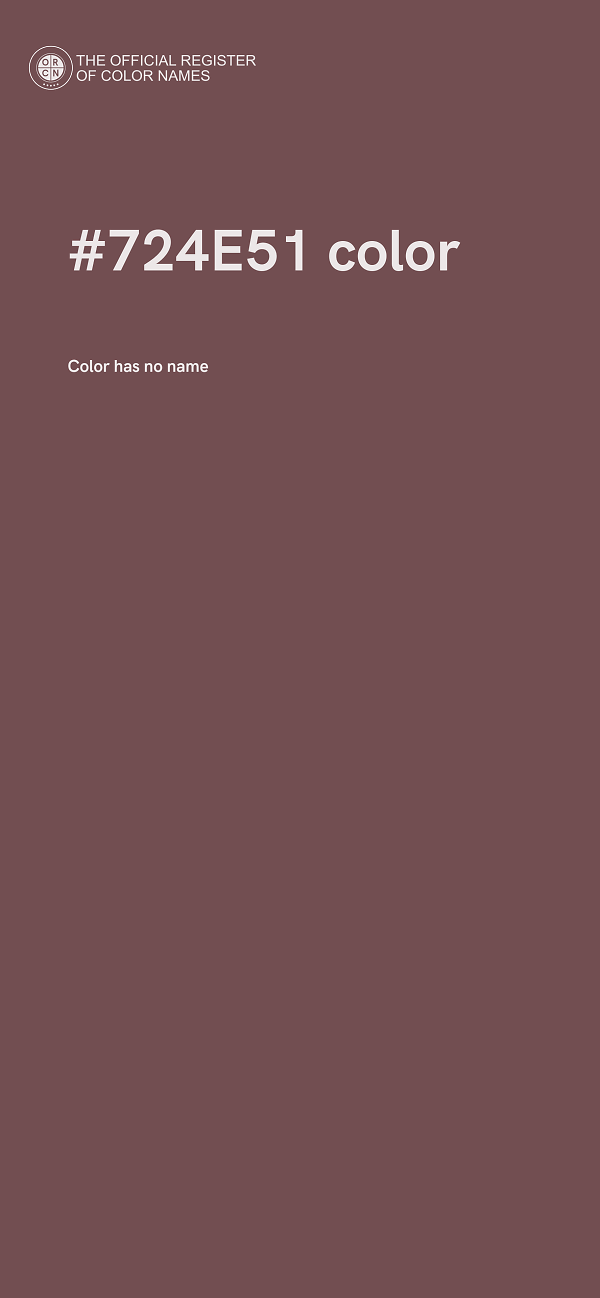 #724E51 color image