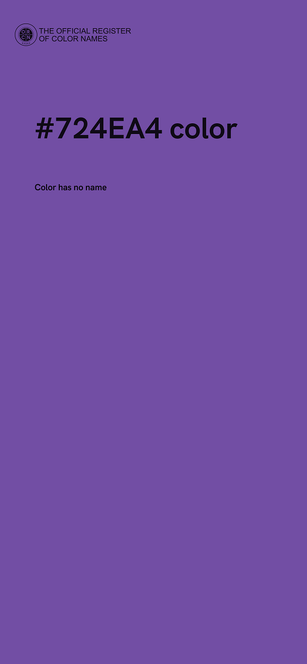 #724EA4 color image