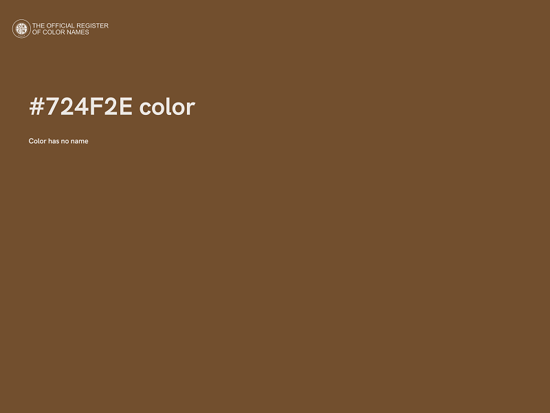 #724F2E color image