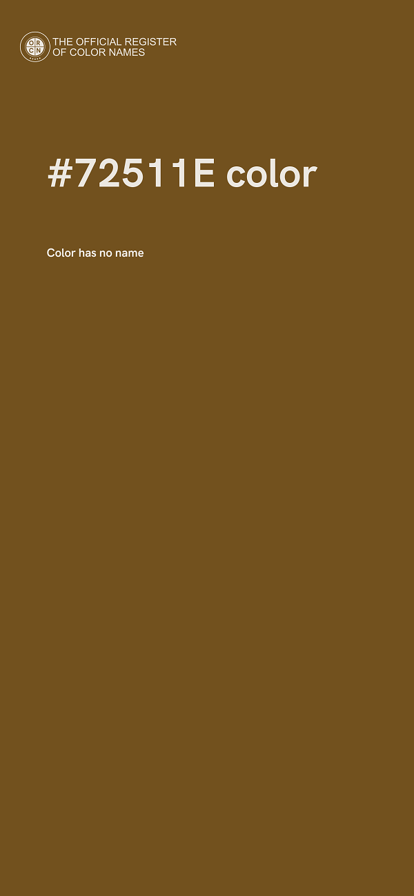 #72511E color image