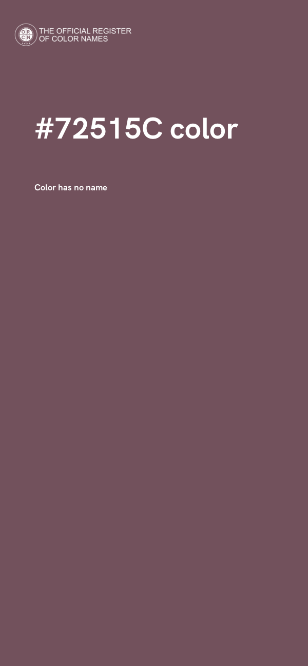 #72515C color image