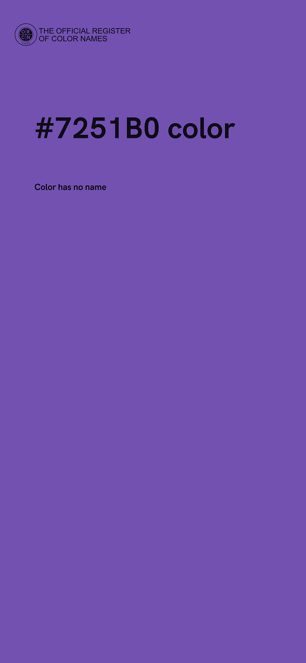#7251B0 color image
