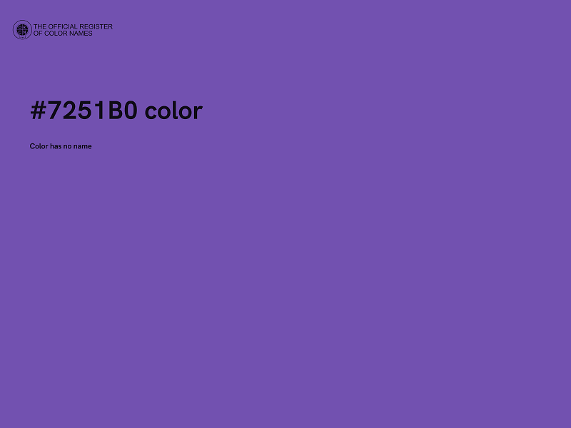 #7251B0 color image