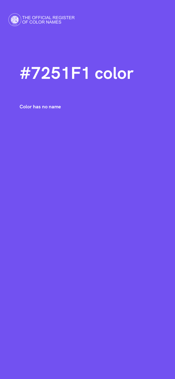 #7251F1 color image