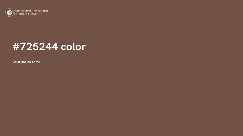 #725244 color image