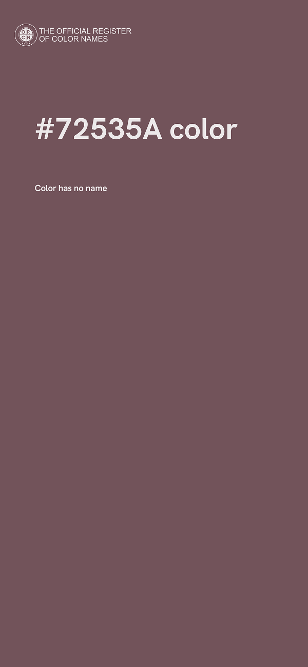 #72535A color image