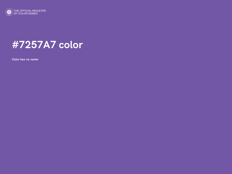 #7257A7 color image