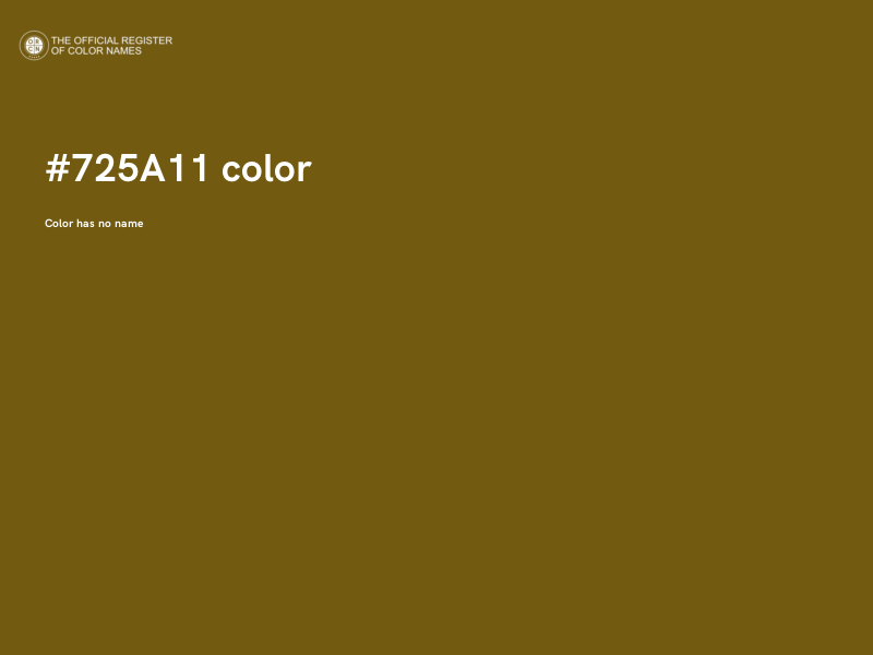 #725A11 color image