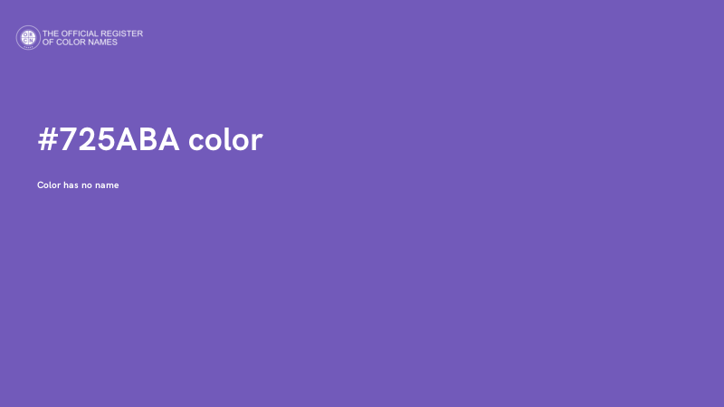 #725ABA color image