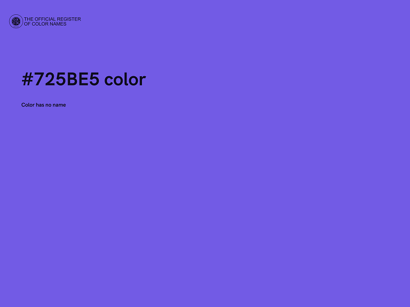 #725BE5 color image