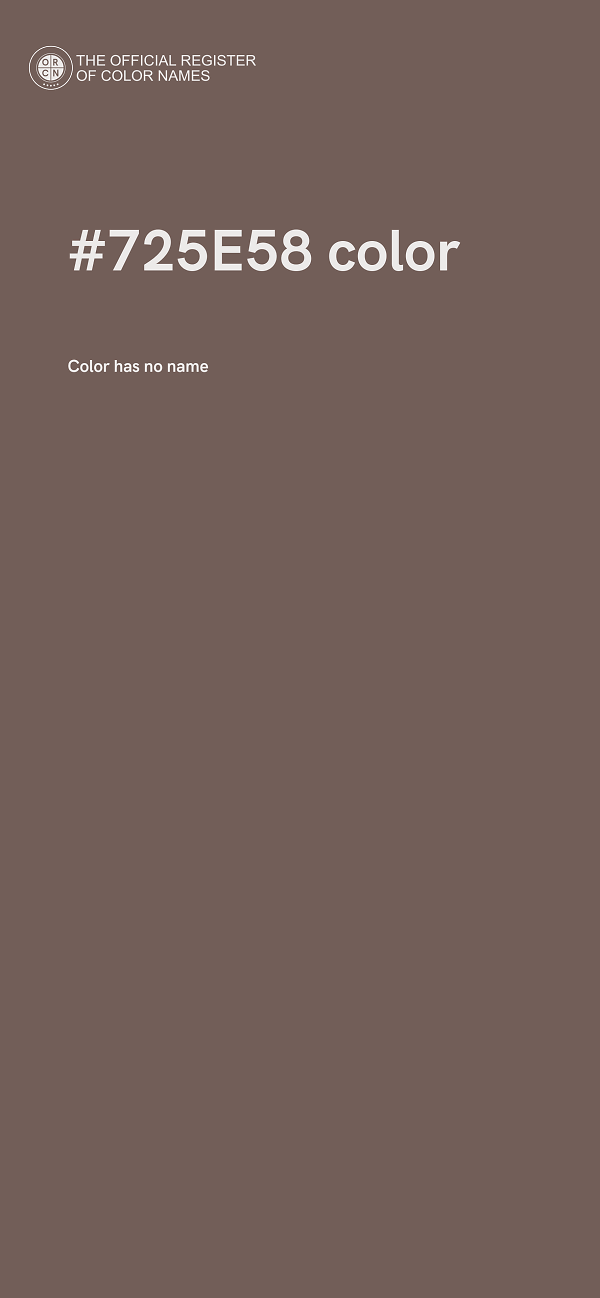 #725E58 color image