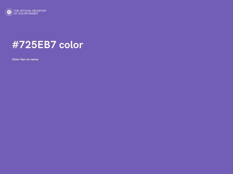 #725EB7 color image