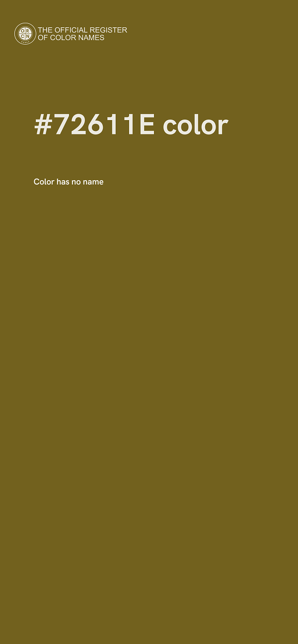 #72611E color image