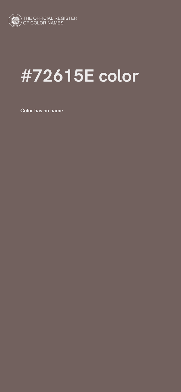 #72615E color image