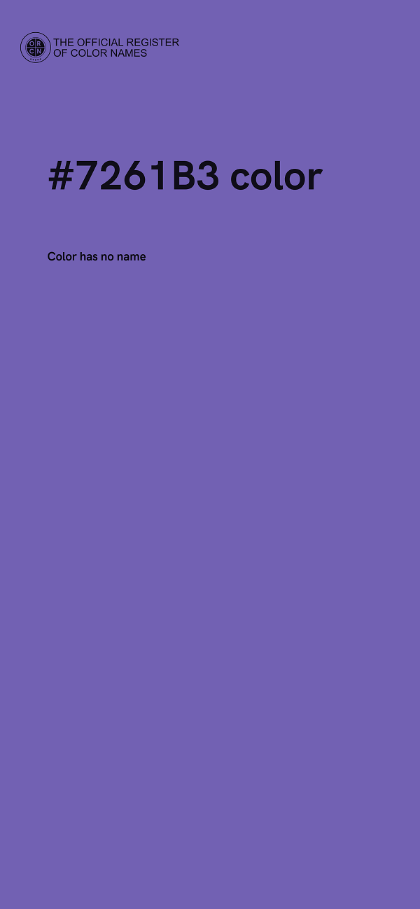 #7261B3 color image