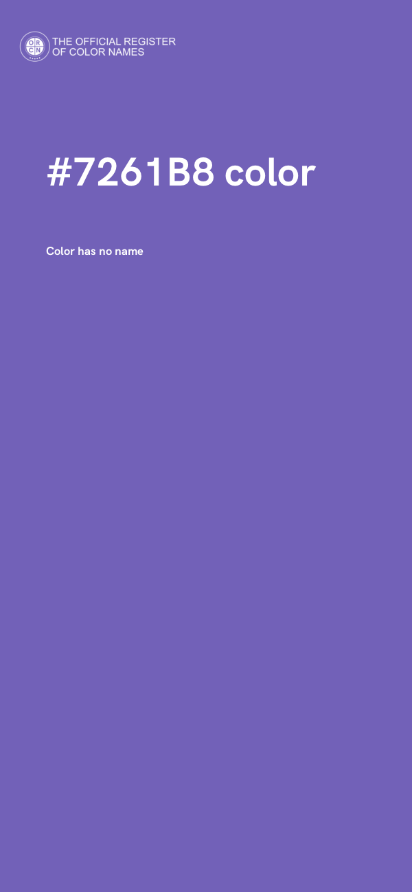 #7261B8 color image