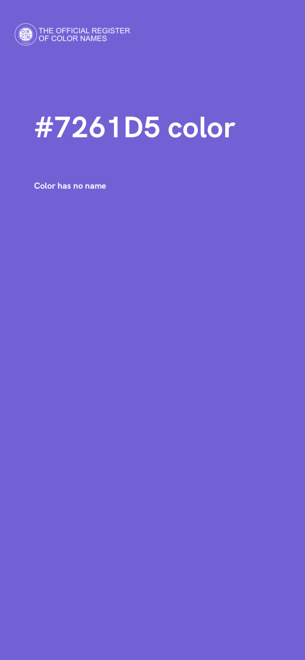 #7261D5 color image