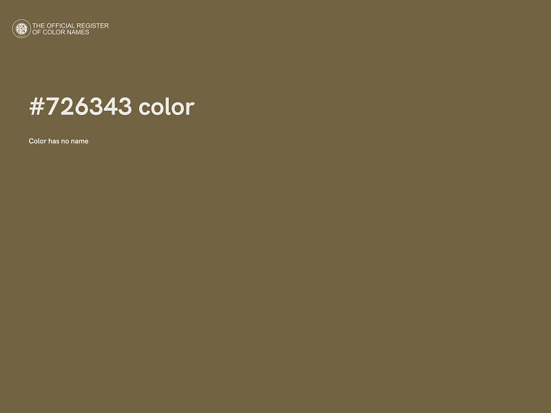 #726343 color image