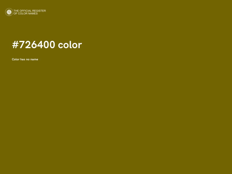 #726400 color image