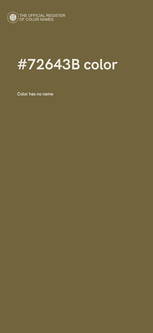 #72643B color image