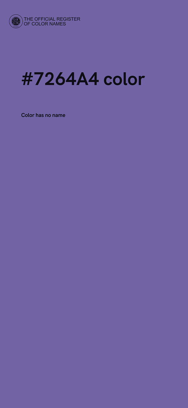 #7264A4 color image
