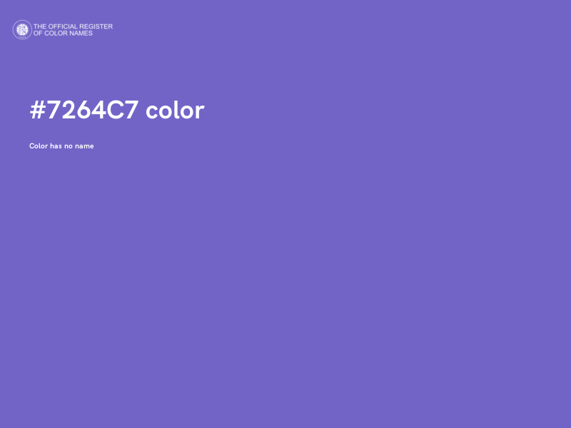 #7264C7 color image