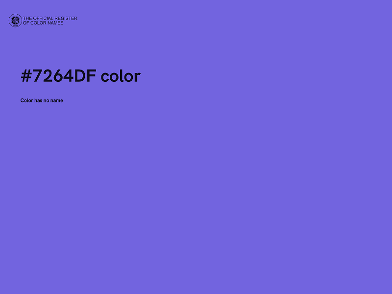 #7264DF color image