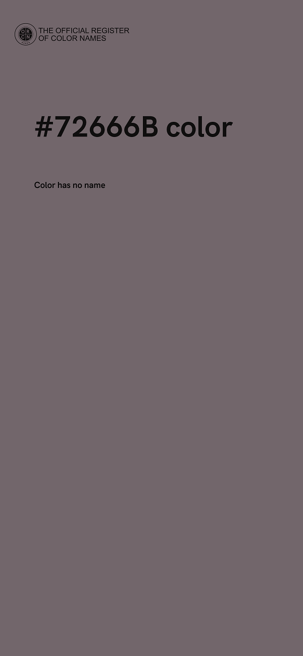#72666B color image