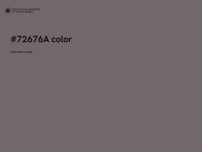 #72676A color image