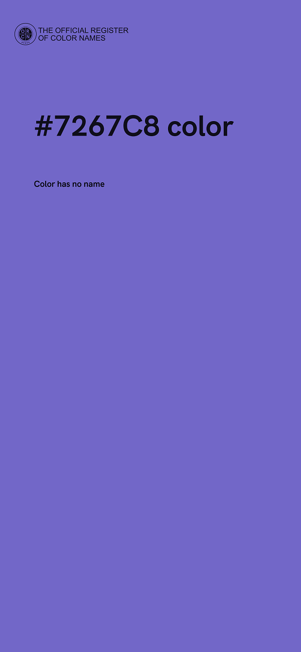 #7267C8 color image