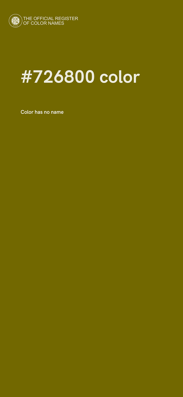 #726800 color image