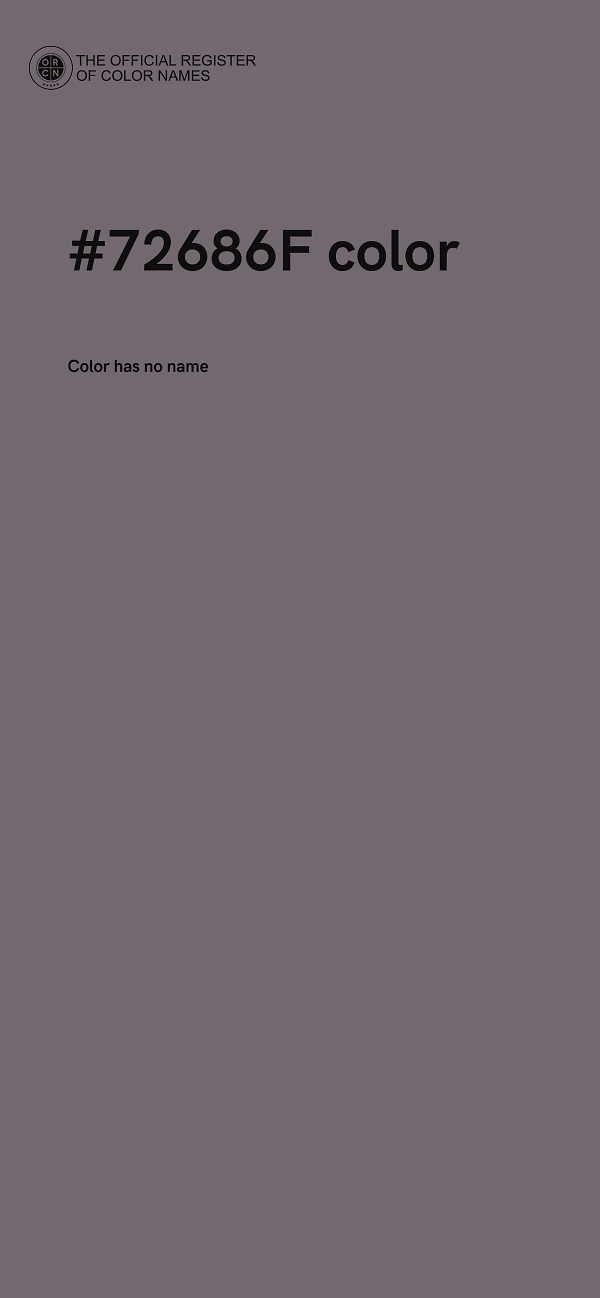 #72686F color image