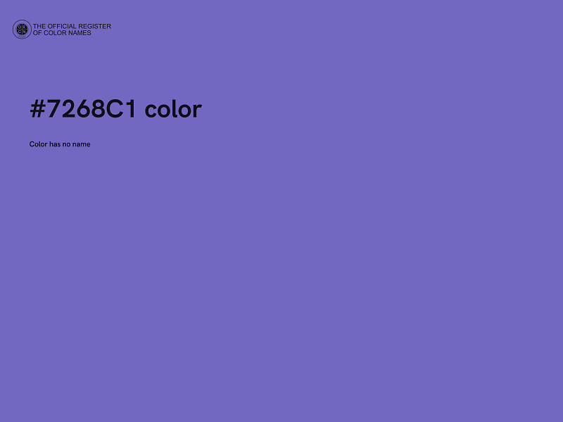 #7268C1 color image