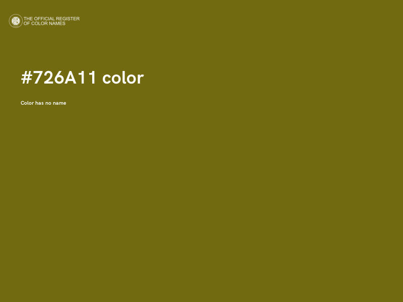 #726A11 color image