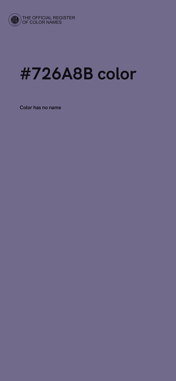 #726A8B color image