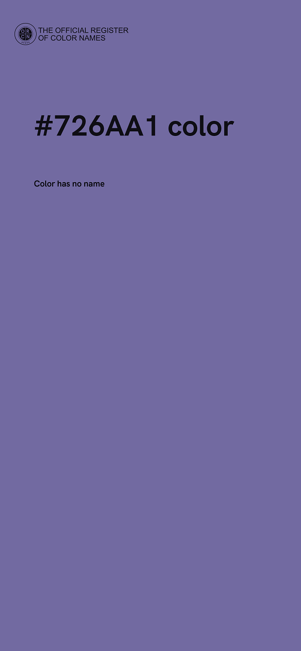 #726AA1 color image