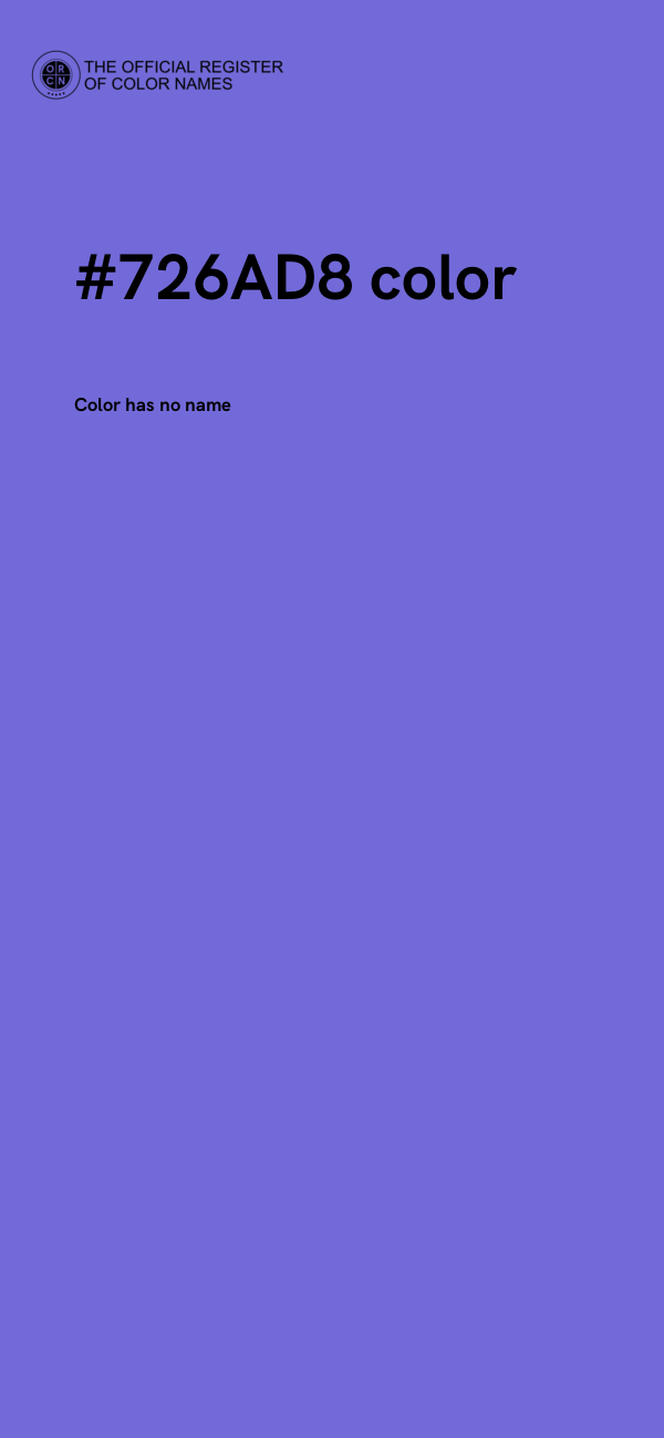 #726AD8 color image